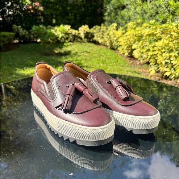 Salvatore Ferragamo Lucca Tassled Leather Shoes Luxury fashion & independent designers | SSENSE main image 3
